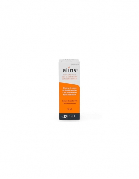 Alins solución oftálmica 10 ml: Gotas oftálmicas para tratar el edema corneal