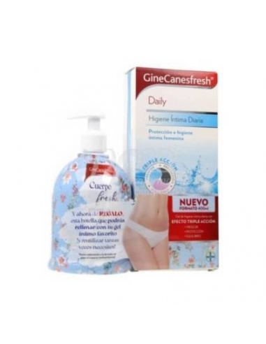 Ginecanesfresh higiene intima diaria 400ml: Gel intimo especialmente indicado para la higiene diaria .