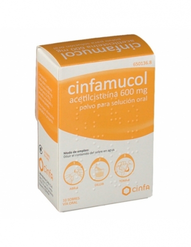 Acetilcisteína, principio activo de este medicamento.