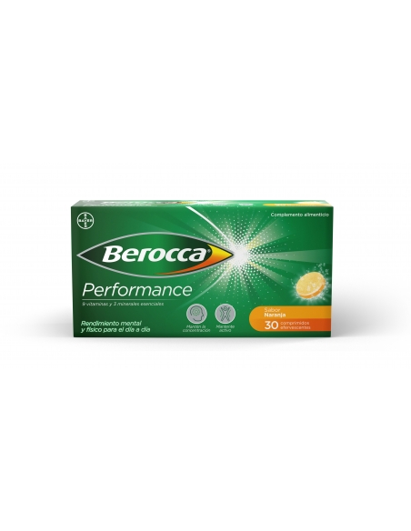 Berocca Performance 30 Comprimidos Efervescentes Naranja