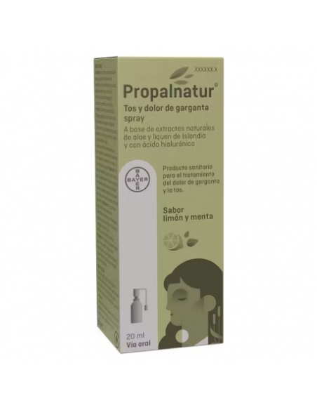 Propalnatur tos y dolor de garganta 20ml: Complemento alimenticio que proporciona una acción rehidratante.