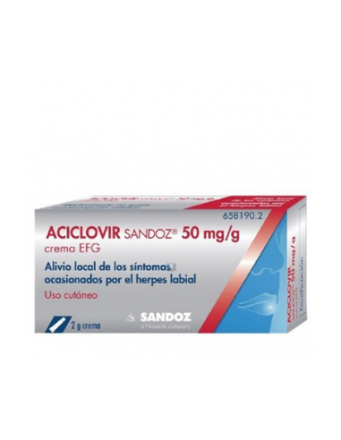Aciclovir Sandoz Care 50 Mg/G Crema