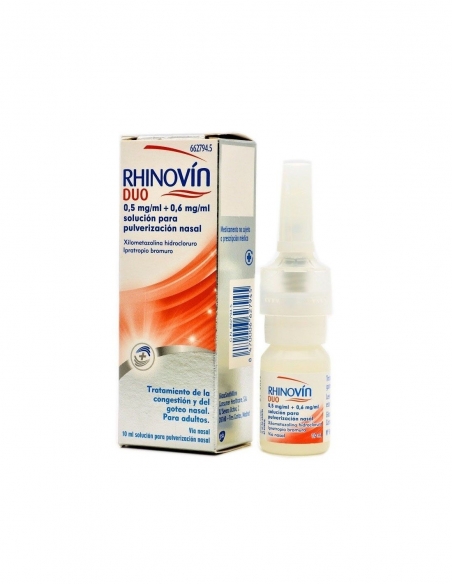 Rhinovin Duo es una asociación de 2 principios activos.