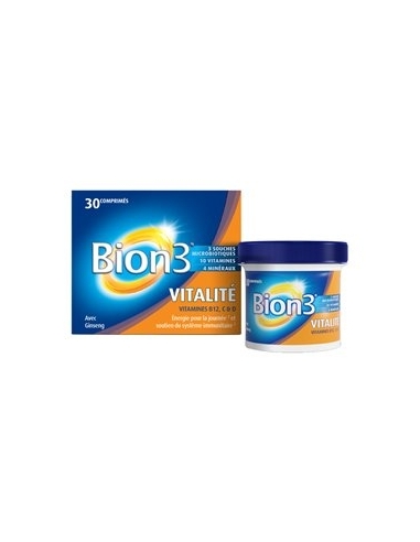 Bion 3 enrgia sydney 30 comprimidos:Complemento alimenticio compuesto de 12 vitaminas.