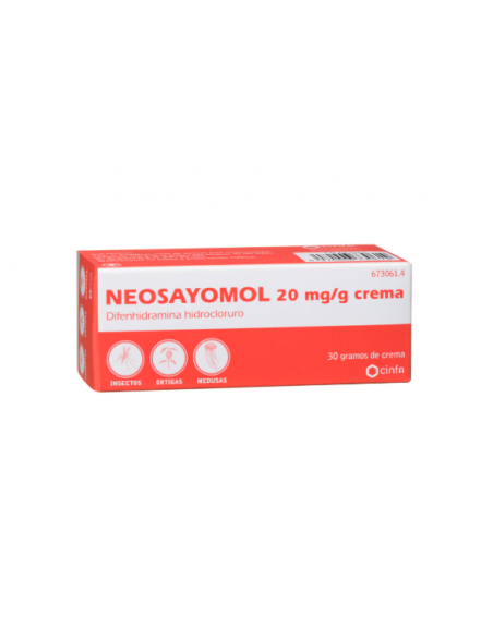 Neosayomol es una crema compuesta por un antihistamínico.