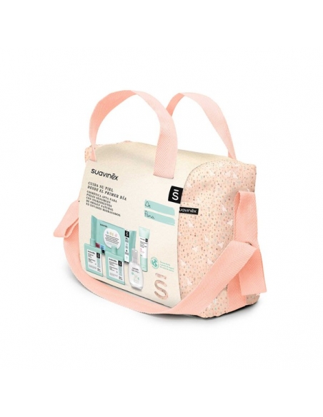 Bolso paseo suavinex rosa pack ideal para transportar todos los accesorios del bebe. En su interior podemos encontrar diferentes