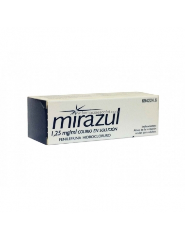 Mirazul pertenece al grupo de medicamentos denominados descongestivos oculares.