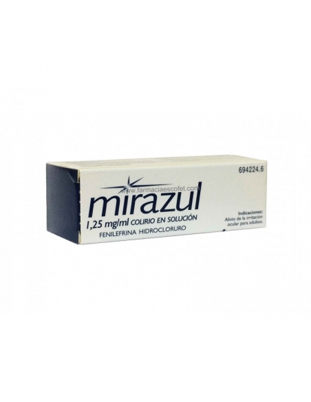 Mirazul pertenece al grupo de medicamentos denominados descongestivos oculares.