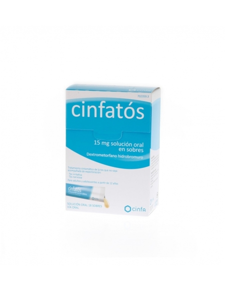 Cinfatos 15 mg 18 sobres Solución Oral Liquida | Farmacia Online