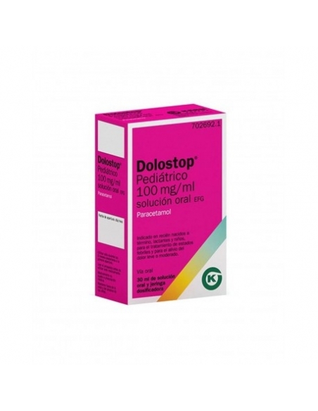 Dolostop pediátrico 100mg/ml solución 30 ml: El Paracetamol pertenece a un grupo de medicamentos llamados analgésicos y antipiré
