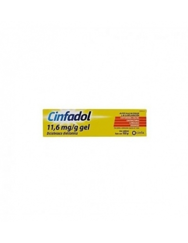 Cinfadol 11.6 mg/g gel tópico 100 g: El diclofenaco dietilamina, principio activo de este medicamento, pertenece al grupo de los