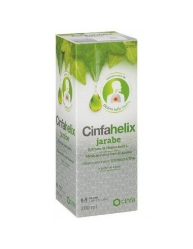 Cinfahelix 8.25 mg/ml jarabe tos 200 ml: Es un medicamento a base de plantas utilizado como expectorante para la tos productiva