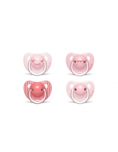 Suavinex Chupo Anatómico Latex +6 meses Rosa 2uds     