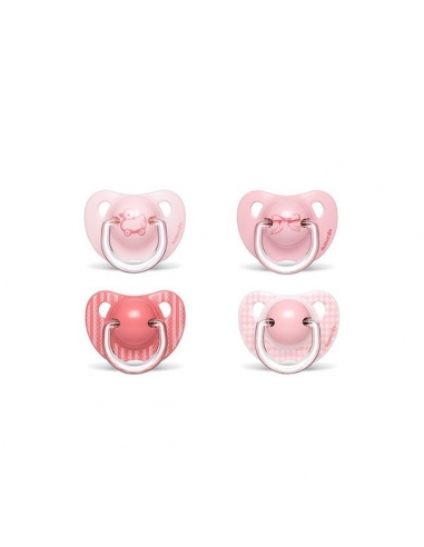 Suavinex Chupo Anatómico Latex +6 meses Rosa 2uds     