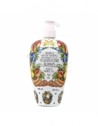 Rudy sicilian orange blossom bath & shower gel 700ml: Gel para el baño y ducha que proporciona un limpieza suave y profunda.