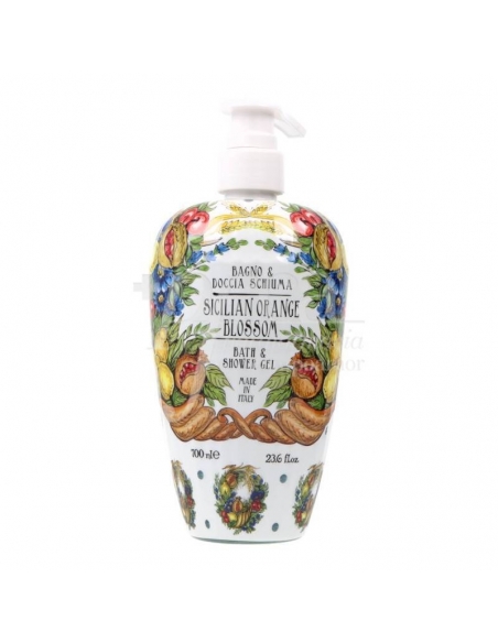 Rudy sicilian orange blossom bath & shower gel 700ml: Gel para el baño y ducha que proporciona un limpieza suave y profunda.