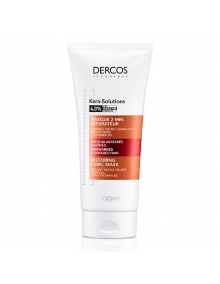 Mascarilla kera solutions 200 ml: Mascarilla 2 minutos que ayuda a reparar en profundidad el pelo dañado.