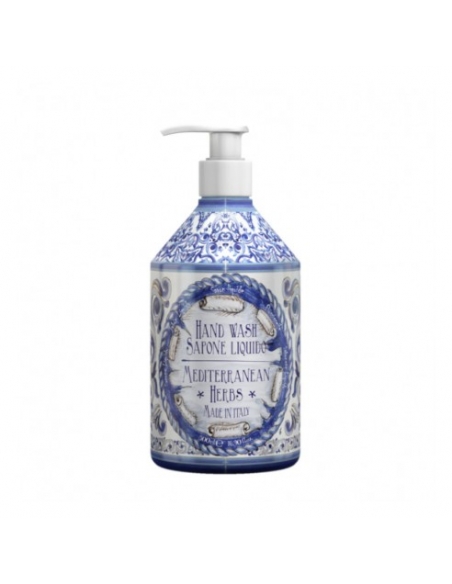 Rudy jabón manos hierbas mediterráneas 500ml: Jabón de manos con notas olfativas de mirto y jengibre.