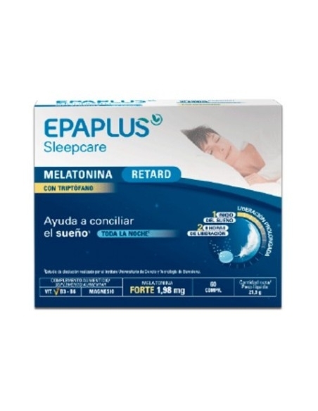 Pack epaplus forte retard melatonina 1.98 trit 40% la 2 unidades: Complemento alimenticio a base de melatonina que contribuye a