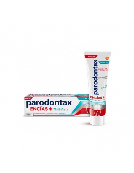 Parodontax encías más aliento y sensibilidad 75ml: Ayuda a prevenir la sensibilidad dental y a detener el sangrado.