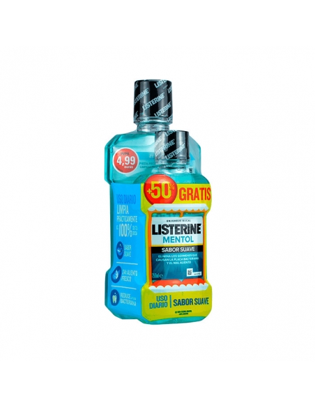 Listerine Mentol Suave Zero 500+250ml