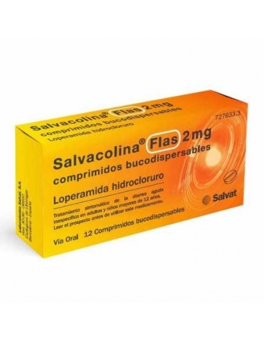 Salvacolina flas 2 mg 12 comprimidos: Salvacolina Flas es un antidiarreico que reduce los movimientos y secreciones intestinales