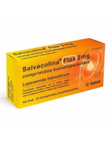 Salvacolina flas 2 mg 12 comprimidos: Salvacolina Flas es un antidiarreico que reduce los movimientos y secreciones intestinales