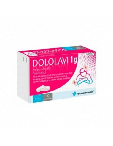 Dololavi 1g 10 comprimidos efg: El paracetamol es eficaz para reducir el dolor y la fiebre.