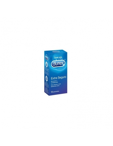 Profilacti durex extra seguro 12 easy on: Estos preservativos se diferencian por su mayor grosor.