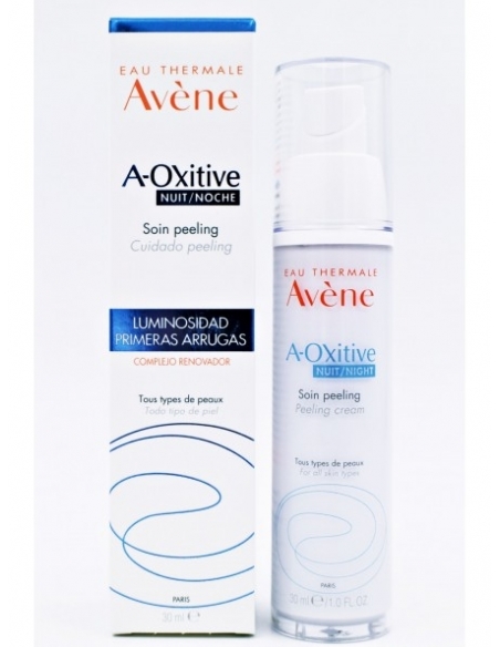 Avene a oxitive noche cuidado peeling 30ml: Crema de noche con efecto peeling, difumina los primeros signos del envejecimiento.