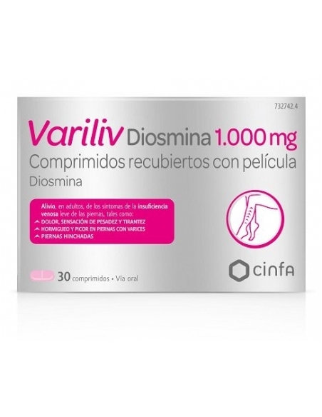 Diosmina Variliv 1000 mg 30 Comprimidos | FarmaViesques