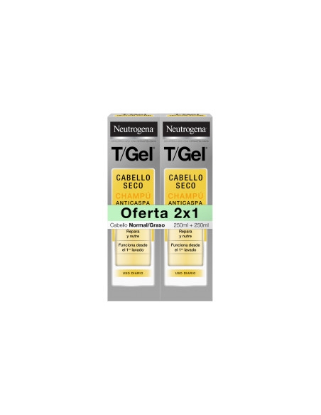 Neutrogena T-Gel Champu Anticaspa Cabello Seco/Normal 250ml