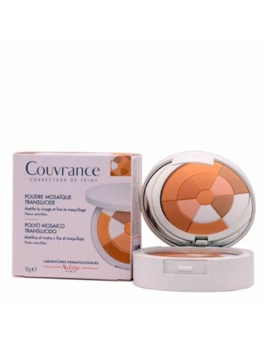 Avene couvrance polvos mosaico translucido: Ideal como corrector de tono dando luminosidad.