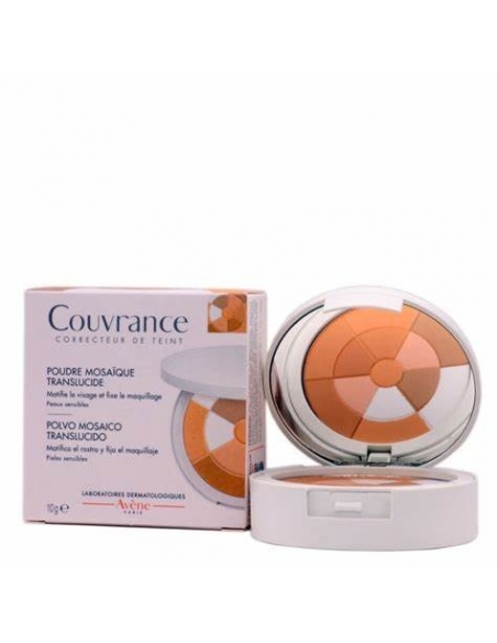 Avene couvrance polvos mosaico translucido: Ideal como corrector de tono dando luminosidad.