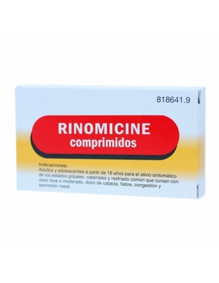 anestésicos.207713Rinomicine activada 10 comprimidos: Este medicamento es una asociación de clorfenamina alivia la secreción na