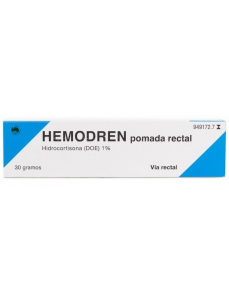 Hemodren pomada rectal 30 g: Hemodren se presenta en forma de pomada rectal en tubo de 15g con cánula y tubo de 30g con cánula.