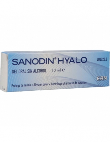Sanodin hyalo gel oral 10 ml: Producto recomendado para tratar las aftas y otras heridas de la boca.