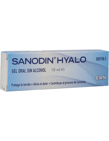 Sanodin hyalo gel oral 10 ml: Producto recomendado para tratar las aftas y otras heridas de la boca.