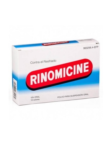 Rinomicine 10 sob 10 g: Este medicamento es una asociación de clorfenamina alivia la secreción nasal.