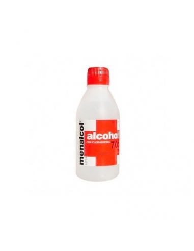 Menalcol reforzado 70 250 ml: Antiséptico de la piel.
