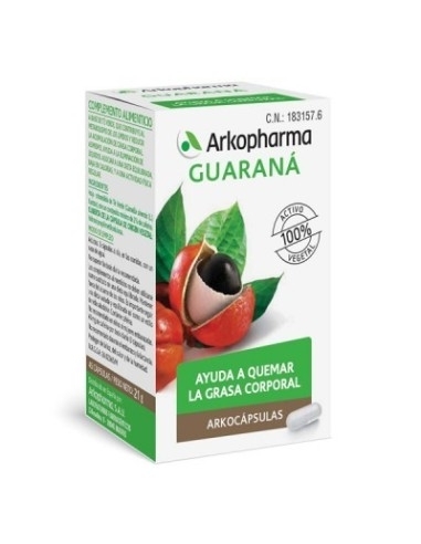Arkocapsulas guaraná 84 capsulas: Complemento alimenticio recomendado en estados de convalecencia, cansancio y dietas de control