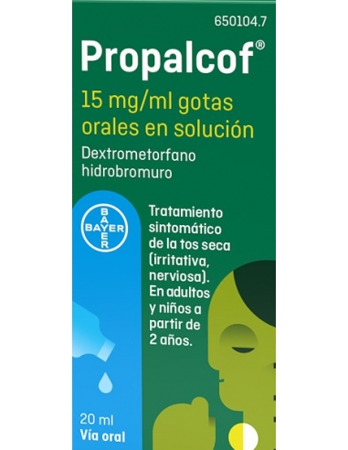 Propalcof 15 mg gotas orales 20 ml
