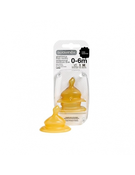 Suavinex Tetina Anatómica Boca Ancha Latex 2L 3
