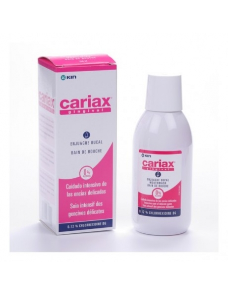 Cariax gingival colutorio 500 ml: Recomendado para las encías delicadas y el control de la placa dental.