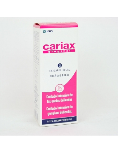 Cariax gingival colutorio 250 ml: Recomendado para las encías delicadas y el control de la placa dental.