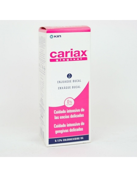 Cariax gingival colutorio 250 ml: Recomendado para las encías delicadas y el control de la placa dental.
