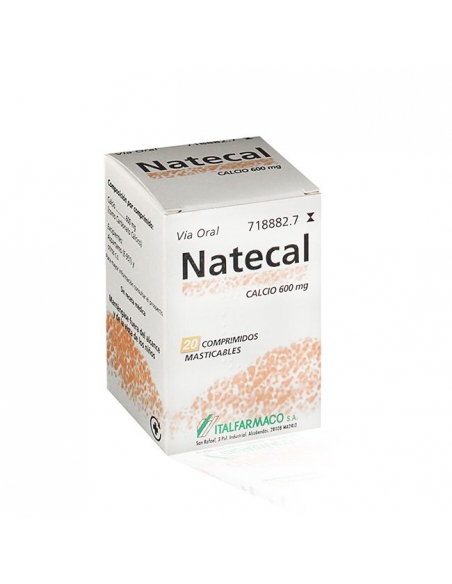 Natecal 20 comp masticables: Es un suplemento de calcio