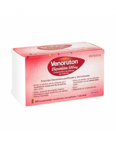 Venoruton Diosmina 500 mg 60 Comprimidos recubiertos