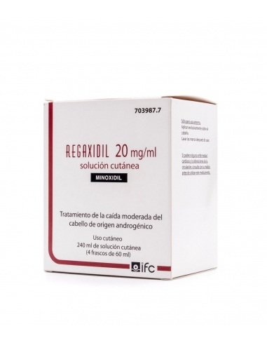 Regaxidil 20mg/ml Solución Cutánea 4x60 ml