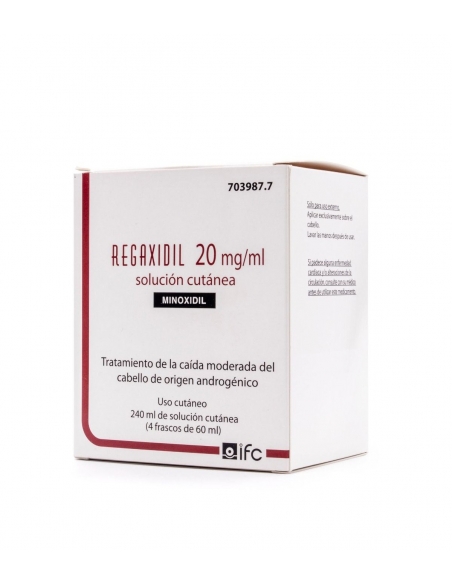 Regaxidil 20mg/ml Solución Cutánea 4x60 ml